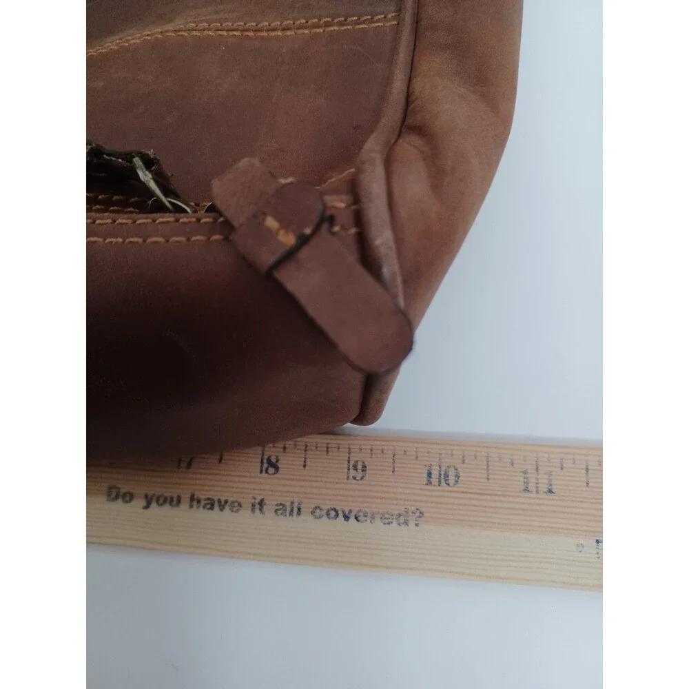Links and Kings Genuine Leather Golf Shoe Bag Travel Full Grain Leather
